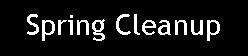 Text Box: Spring Cleanup